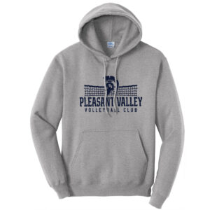 PV Volleyball Club Unisex Fleece Hooded Sweatshirt-Athletic Heather