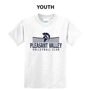 PV Volleyball Club Youth Short Sleeve Tee-White