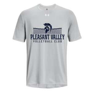 PV Volleyball Club Under Armour short sleeve Men’s Team Tech Tee-Mod Grey