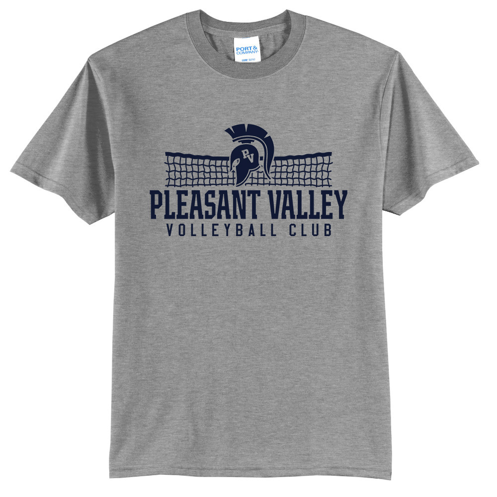 PV Volleyball Club Unisex Short Sleeve Tee-Athletic Heather