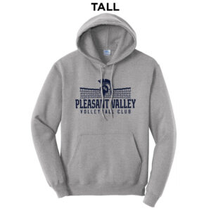 PV Volleyball Club Tall Hooded Sweasthirt-Athletic Heather