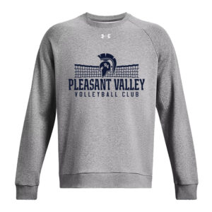PV Volleyball Club Adult Under Armour UA Rival Fleece Crewneck Sweatshirt-Castlerock