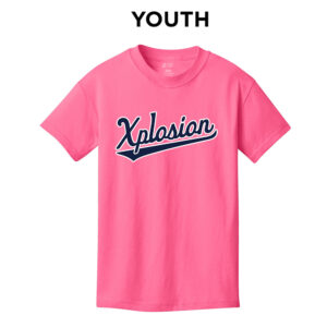 PV Xplosion Youth Short Sleeve Tee-Neon Pink