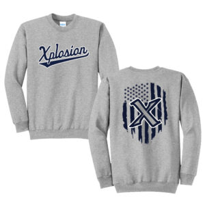 PV Xplosion Unisex Fleece Crewneck Sweatshirt-Athletic Heather