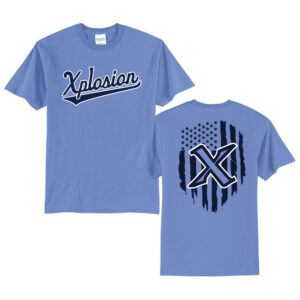 PV Xplosion Unisex Short Sleeve Tee-Carolina Blue