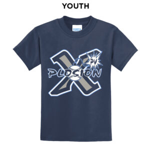 PV Xplosion Youth Short Sleeve Tee-Navy