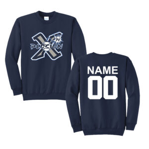 PV Xplosion Unisex Fleece Crewneck Sweatshirt-Navy