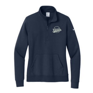 PV Xplosion Nike Ladies Club Fleece Sleeve Swoosh 1/2-Zip-Midnight Navy