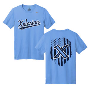 PV Xplosion Nike Team rLegend  Short  Sleeve performance  T shirt Men-Valor Blue