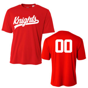 Knights Holiday Adult Cooling Performance Tshirt – Red