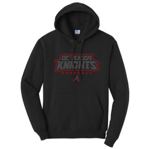 Knights Holiday Unisex Fleece Hooded Sweatshirt-Black