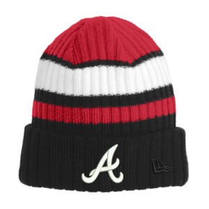 Knights Holiday New Era Ribbed Tailgate Beanie-Red/Black