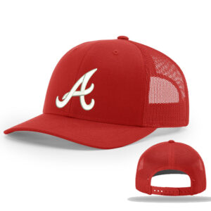 Knights Holiday Richardson Pro Crown Mesh Back solid color Adjustable back cap-Red