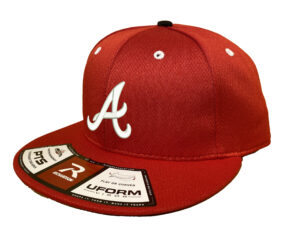 Knights Holiday Richardson Custom Dryve Fitted Caps-Red Crown Black Visor White Eyeletes Black Button