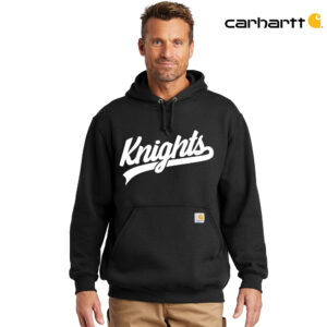 Knights Holiday Carhartt Men Midweight Hooded Sweatshirt-Black