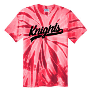 Knights Holiday Unisex Essential Tie-Dye Tee-Red