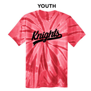 Knights Holiday YOUTH Essential Tie-Dye Tee-Red