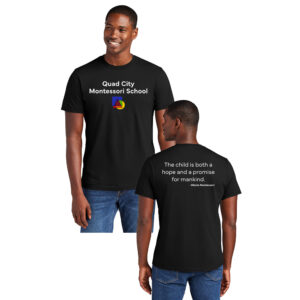 QC Montessori School Unisex Premium Short Sleeve Tee-Black