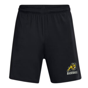 QCA Rams Baseball Under Armour Men’s UA Tech Vent 7″ pocketed Shorts-Black