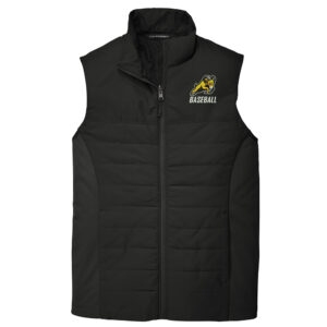 QCA Rams Baseball Port Authority Collective Insulated Vest-Black