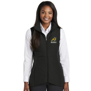 QCA Rams Baseball Port Authority Ladies Collective Insulated Vest-Black