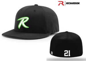 QC Raptors Baseball Richardson Pro Lite FlexFit Cap Solid-Black