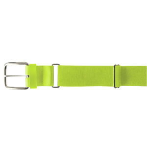 QC Raptors Baseball Adult 1-1/2″ Leather Tab baseball Belt-Neon Green