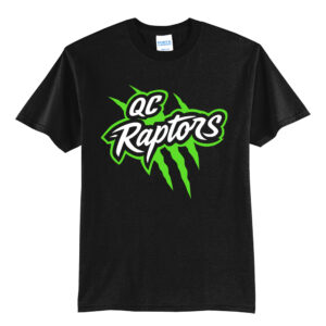 QC Raptors Baseball Unisex Short Sleeve Tee-Black