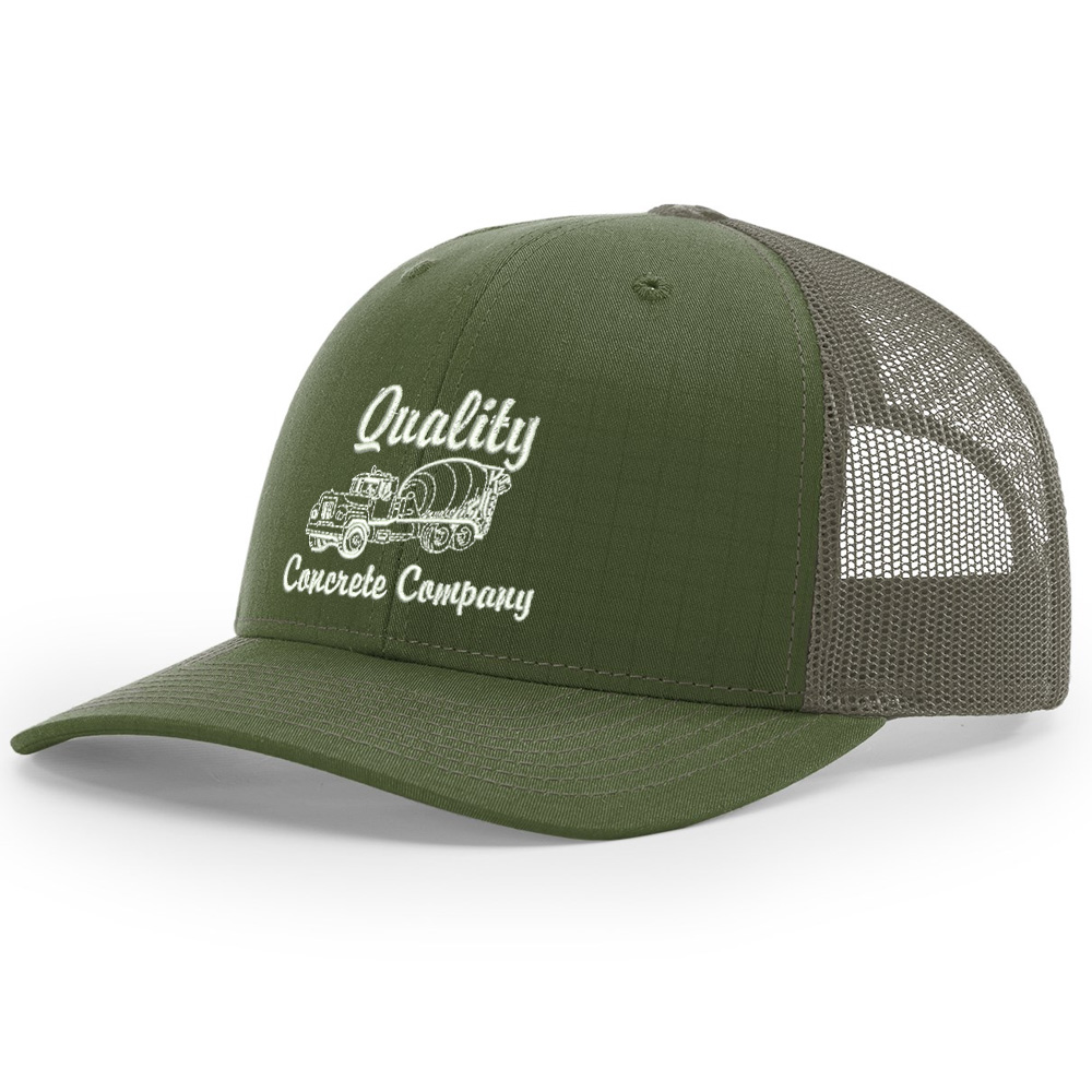 Quality Concrete Richardson TACTICAL snap back trucker cap-Army
