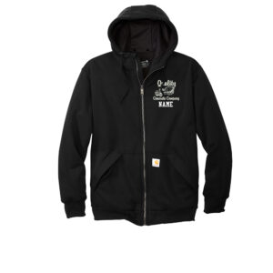 Quality Concrete Carhartt Adult Midweight Thermal-Lined Full-Zip Sweatshirt-Black