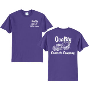 Quality Concrete Unisex Short Sleeve Tee-Purple