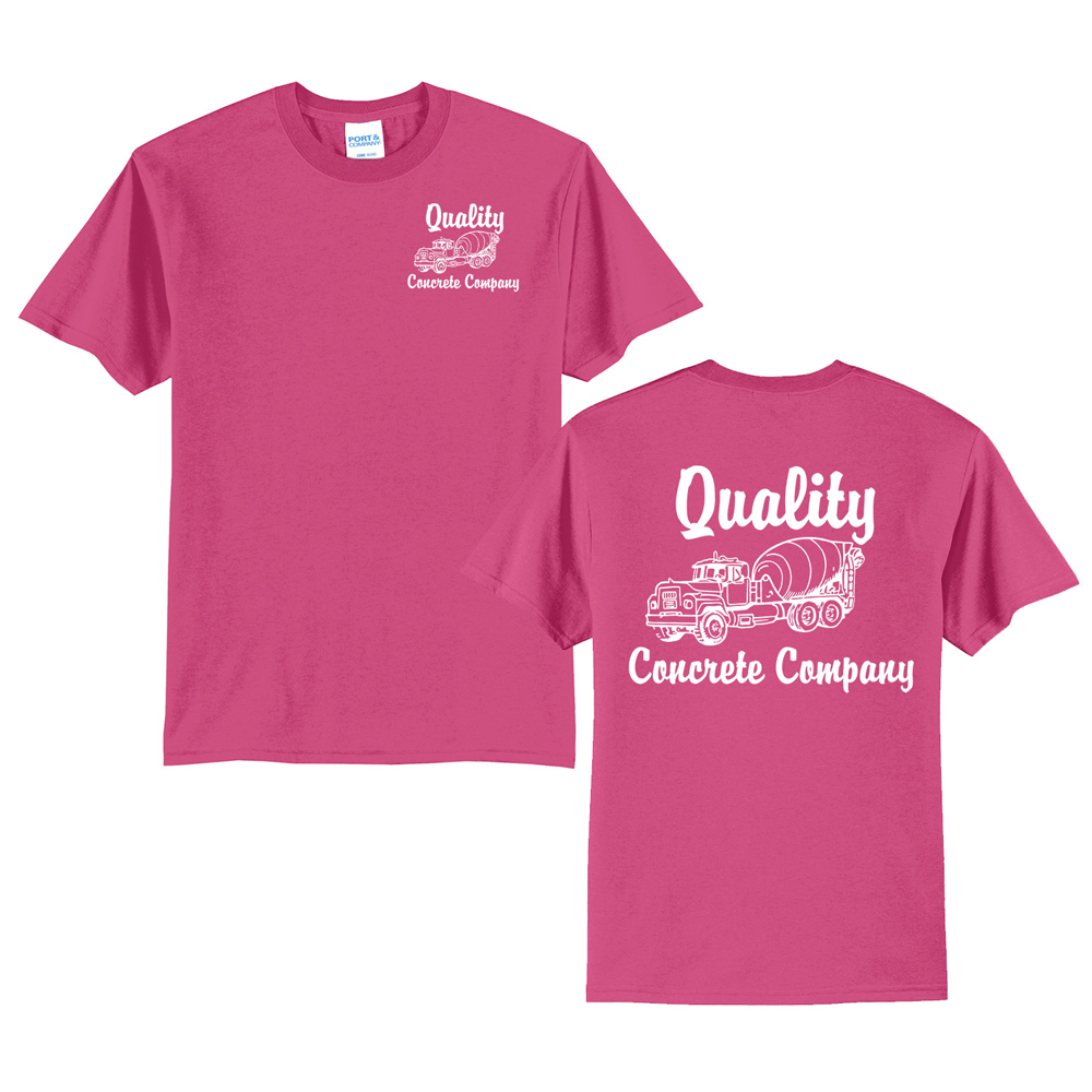 Quality Concrete Unisex Short Sleeve Tee-Sangria