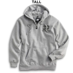 Quality Concrete White Bear Premium Heavyweight Pocket Hooded Sweatshirt with Zipper-Athletic Heather