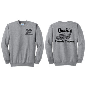 Quality Concrete Unisex Fleece Crewneck Sweatshirt-Athletic Heather