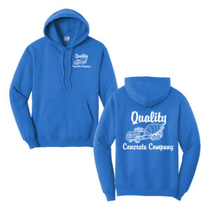 Quality Concrete Unisex Fleece Hooded Sweatshirt-Royal