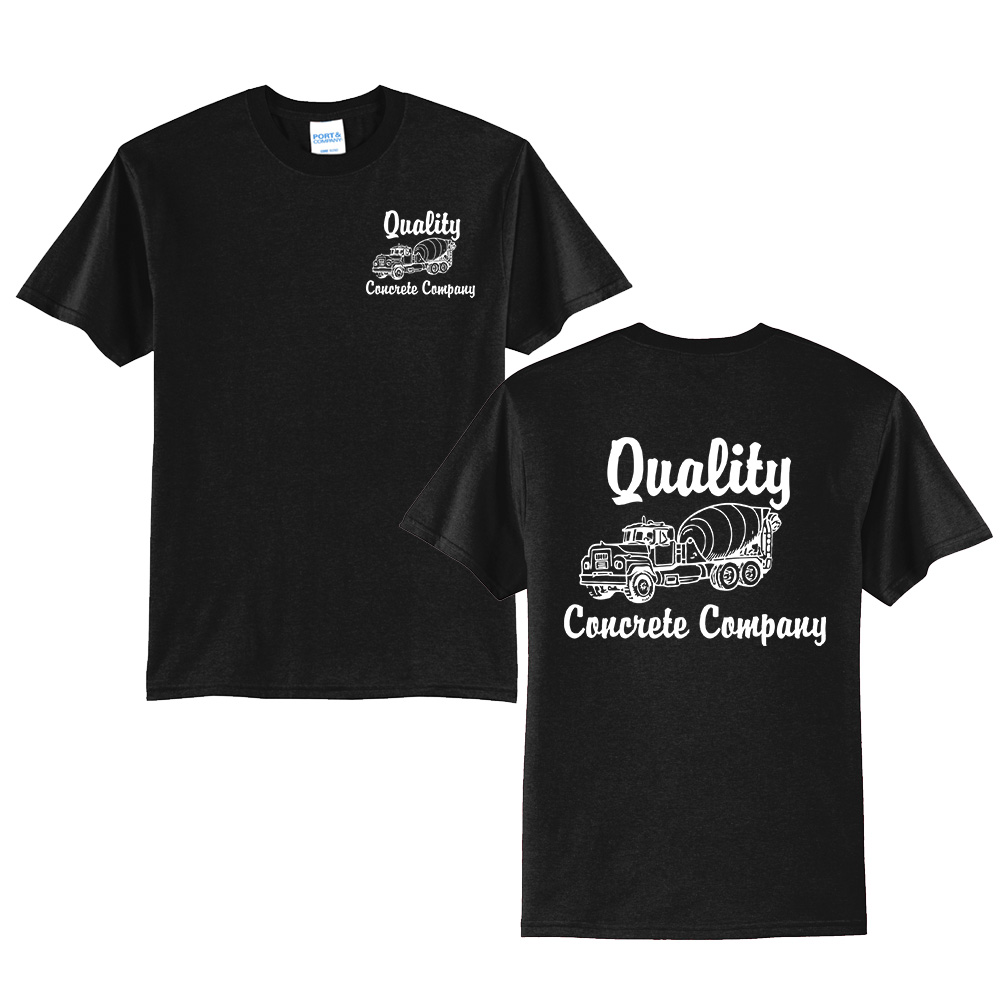 Quality Concrete Unisex Short Sleeve Tee-Black