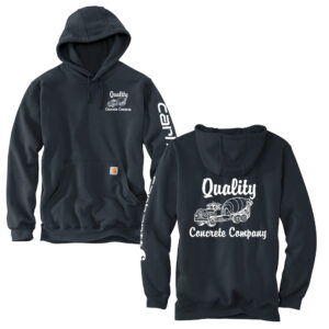 Quality Concrete Carhartt Men Midweight Hooded Logo Sweatshirt-New Navy