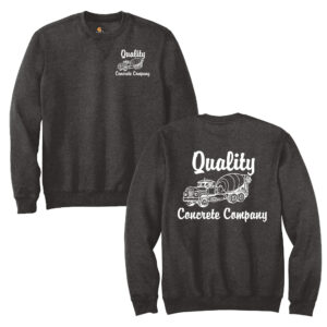 Quality Concrete Carhartt Unisex Midweight Crewneck Sweatshirt-Carbon Heather