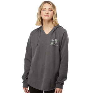 Quality Concrete Independent Trading Co. – Women’s Lightweight California Wave Wash Hooded Sweatshirt-Shadow