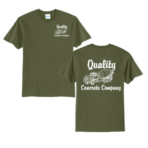 Quality Concrete Unisex Short Sleeve Tee-Olive Drab Green