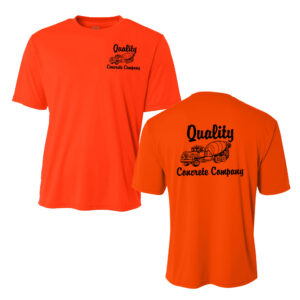 Quality Concrete Adult Cooling Performance Tshirt -Safety Orange