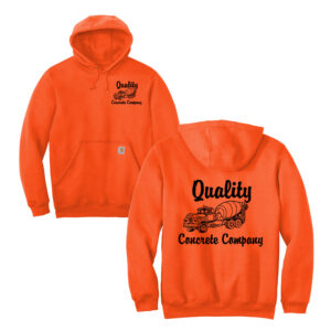 Quality Concrete Carhartt Men Midweight Hooded Sweatshirt-Brite Orange