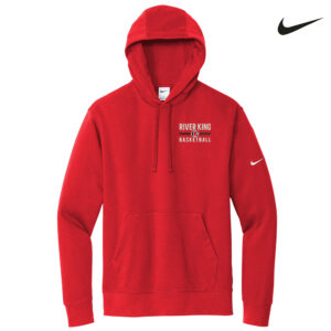 River King BB Coach Nike Club Fleece Sleeve Swoosh Pullover Hoodie Men-University Red