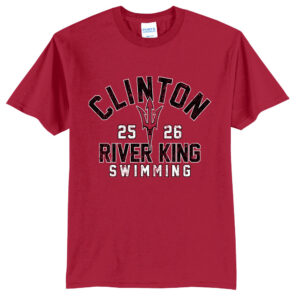 River King Swim Unisex Short Sleeve Tee-Red