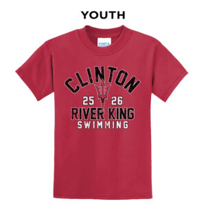 River King Swim Youth Short Sleeve Tee-Red
