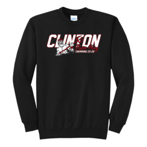 River King Swim Unisex Fleece Crewneck Sweatshirt-Black