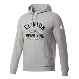 River King Swim Adidas Fleece Unisex Hooded Sweatshirt- MedGrey Heather