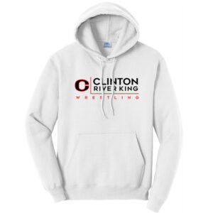 River King Wrestling Unisex Fleece Hooded Sweatshirt-White