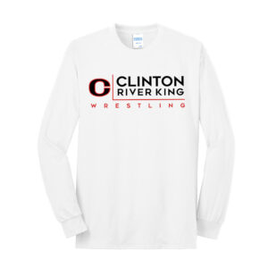 River King Wrestling Unisex Cotton Long Sleeve Tee-White