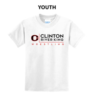 River King Wrestling Youth Short Sleeve Tee-White
